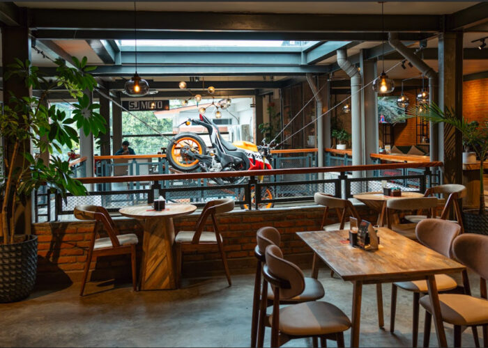 The Himalayan Java X SJ Moto outlet, Kathmandu.